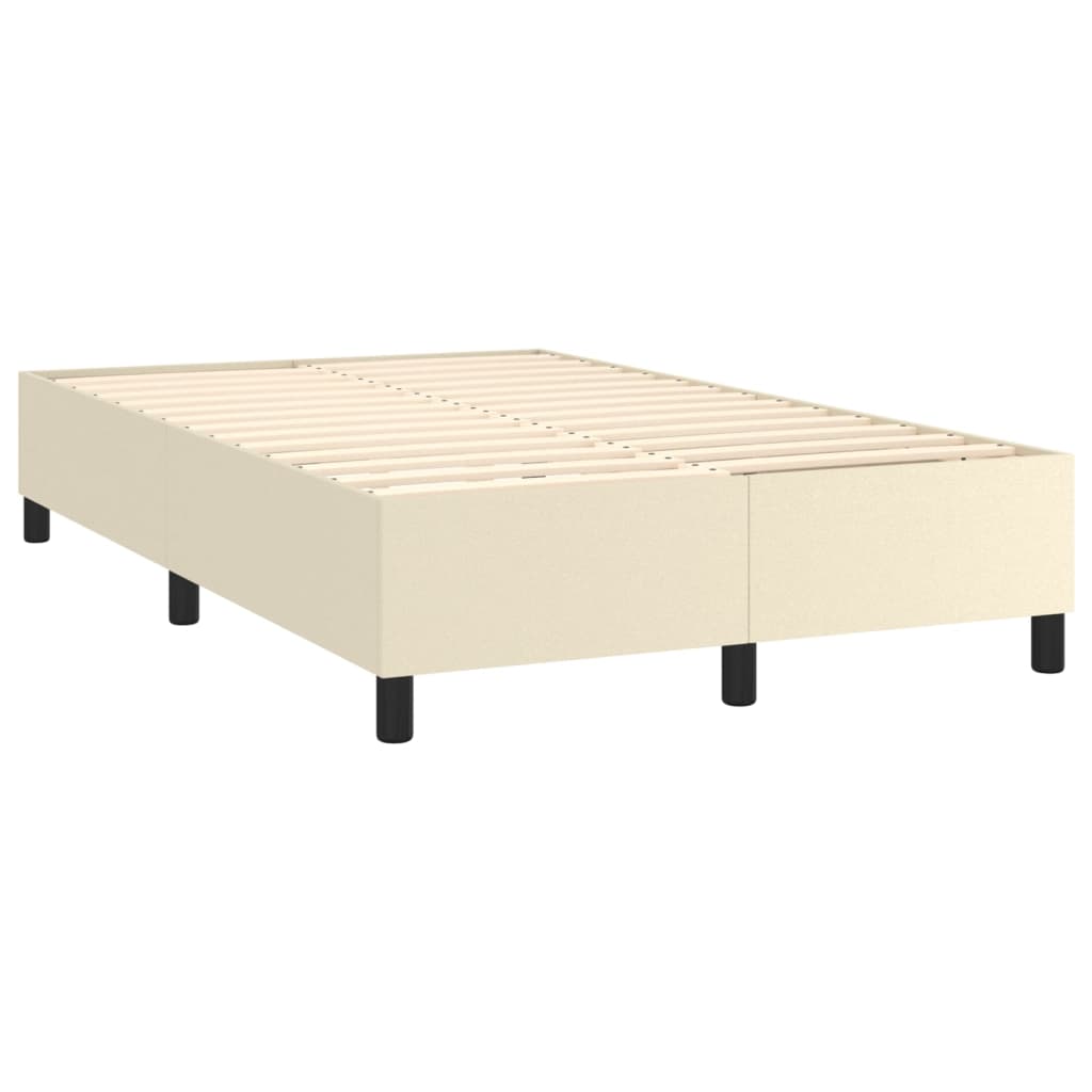 Giroletto Molle con Materasso e LED Crema 120x200cm Similpelle