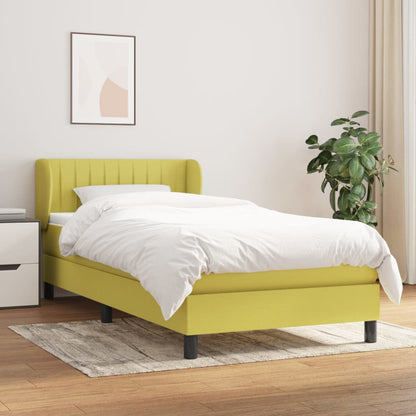 Giroletto a Molle con Materasso Verde 100x200 cm in Tessuto