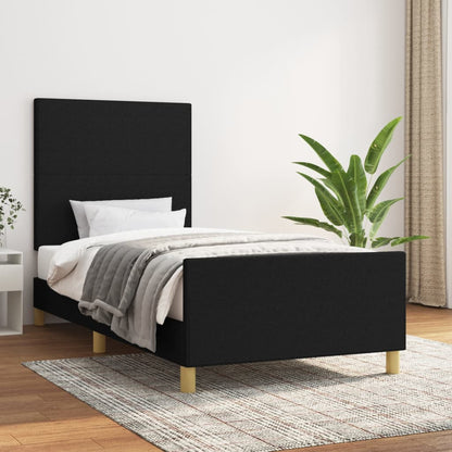 Giroletto senza Materasso Nero 80x200 cm Tessuto