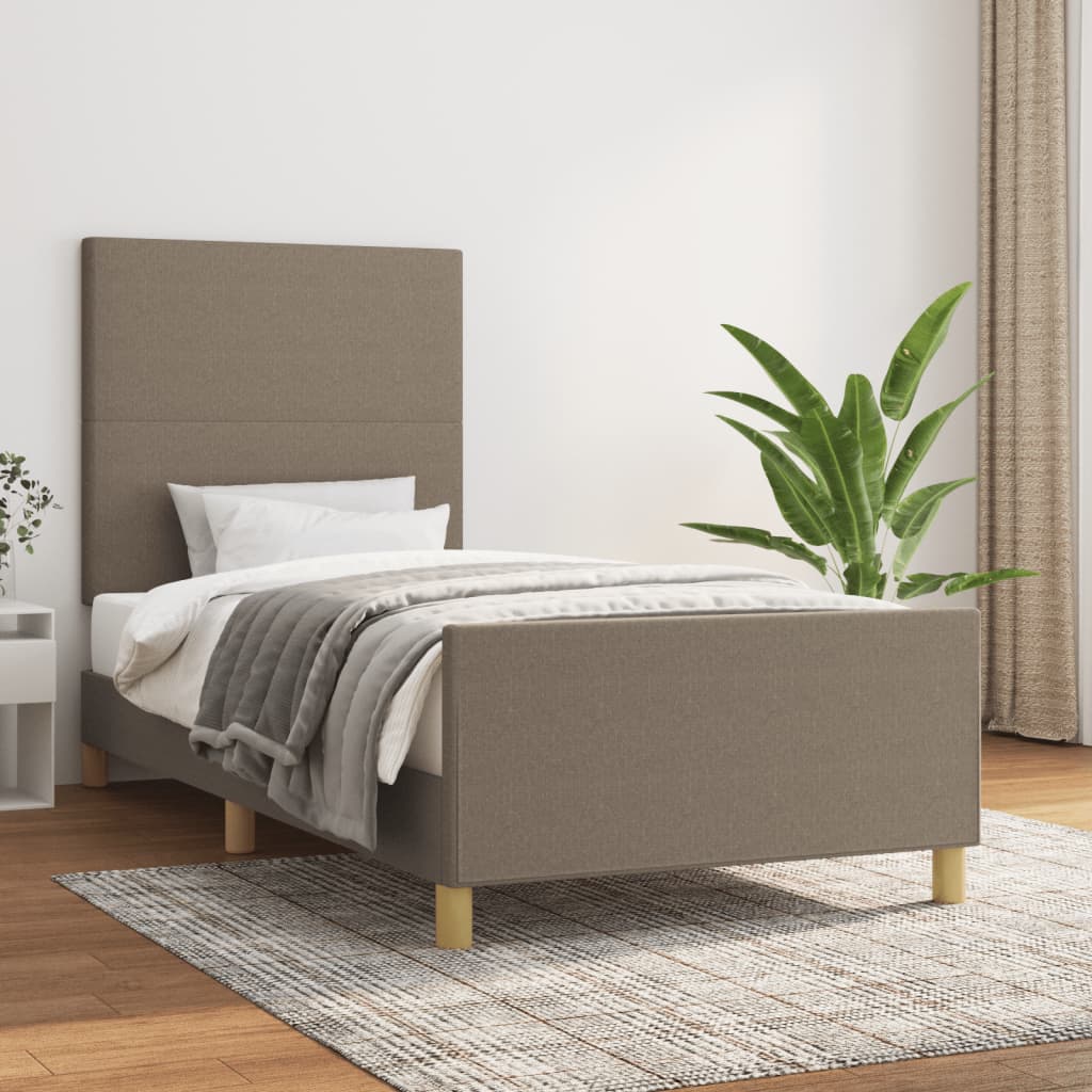 Giroletto senza Materasso Tortora 90x200 cm Tessuto