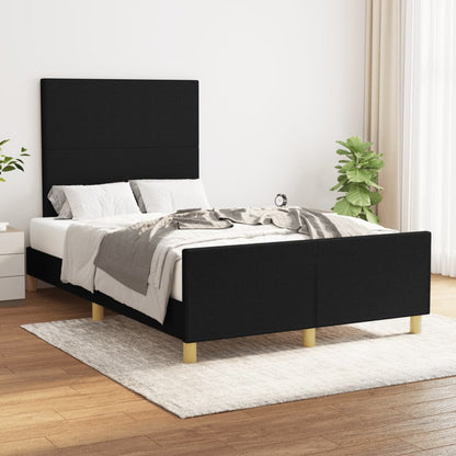 Giroletto senza Materasso Nero 120x200 cm Tessuto