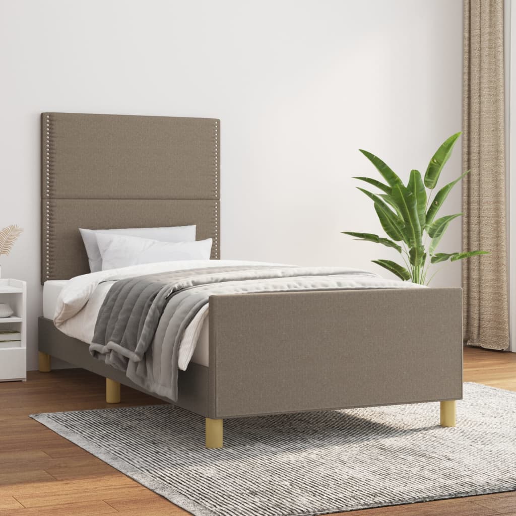 Giroletto senza Materasso Tortora 90x200 cm Tessuto