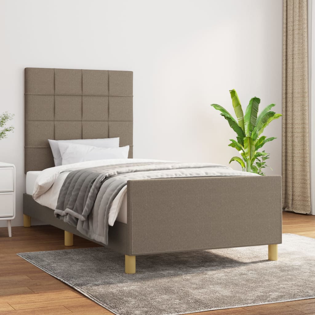 Giroletto senza Materasso Tortora 90x190 cm Tessuto