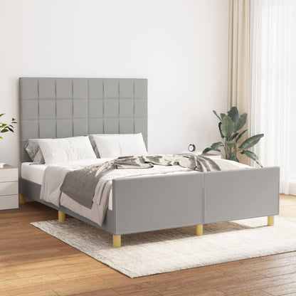 Giroletto senza Materasso Grigio Chiaro 140x200 cm Tessuto