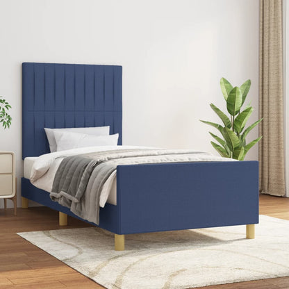 Giroletto senza Materasso Blu 80x200 cm in Tessuto