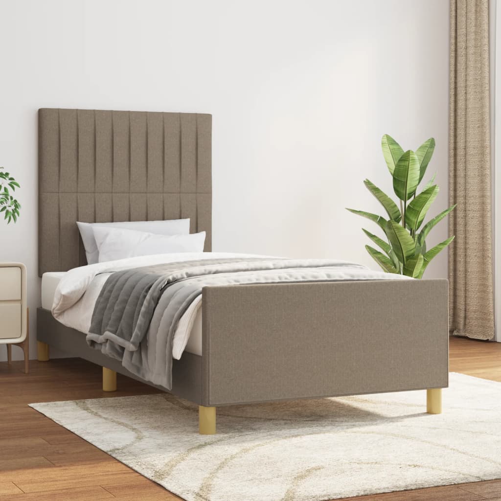 Giroletto senza Materasso Tortora 90x200 cm Tessuto
