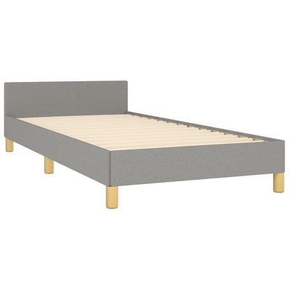 Giroletto senza Materasso Grigio Chiaro 80x200 cm Tessuto