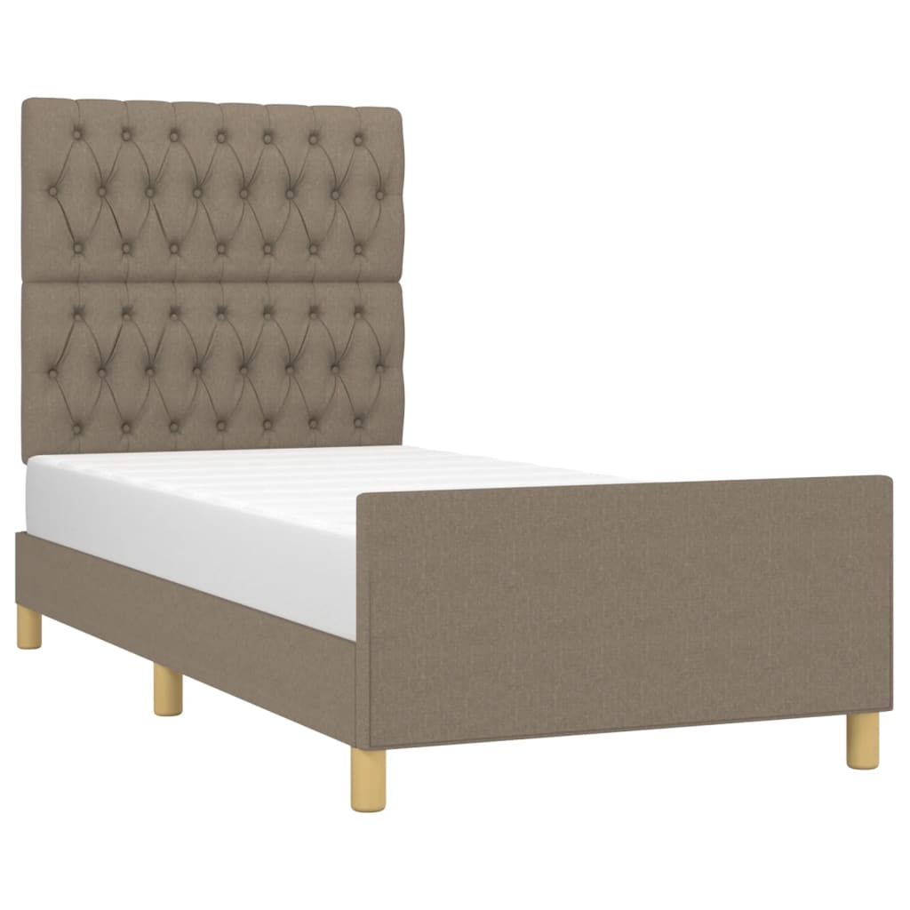 Giroletto senza Materasso Tortora 90x190 cm Tessuto
