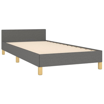 Giroletto senza Materasso Grigio Scuro 90x200 cm Tessuto