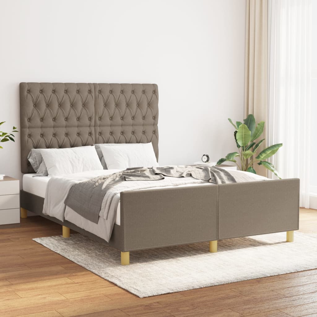 Giroletto senza Materasso Tortora 140x190 cm in Tessuto