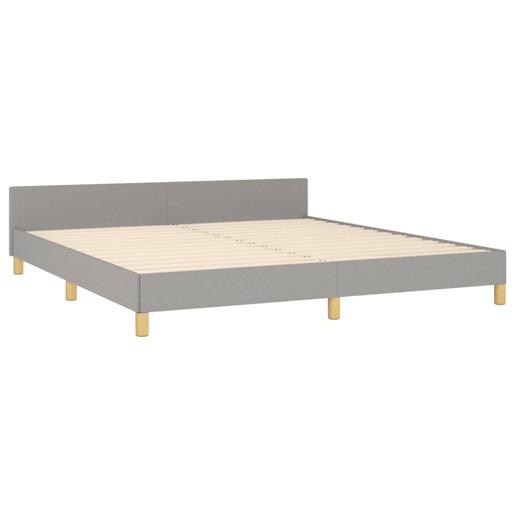 Giroletto senza Materasso Grigio Chiaro 180x200 cm Tessuto