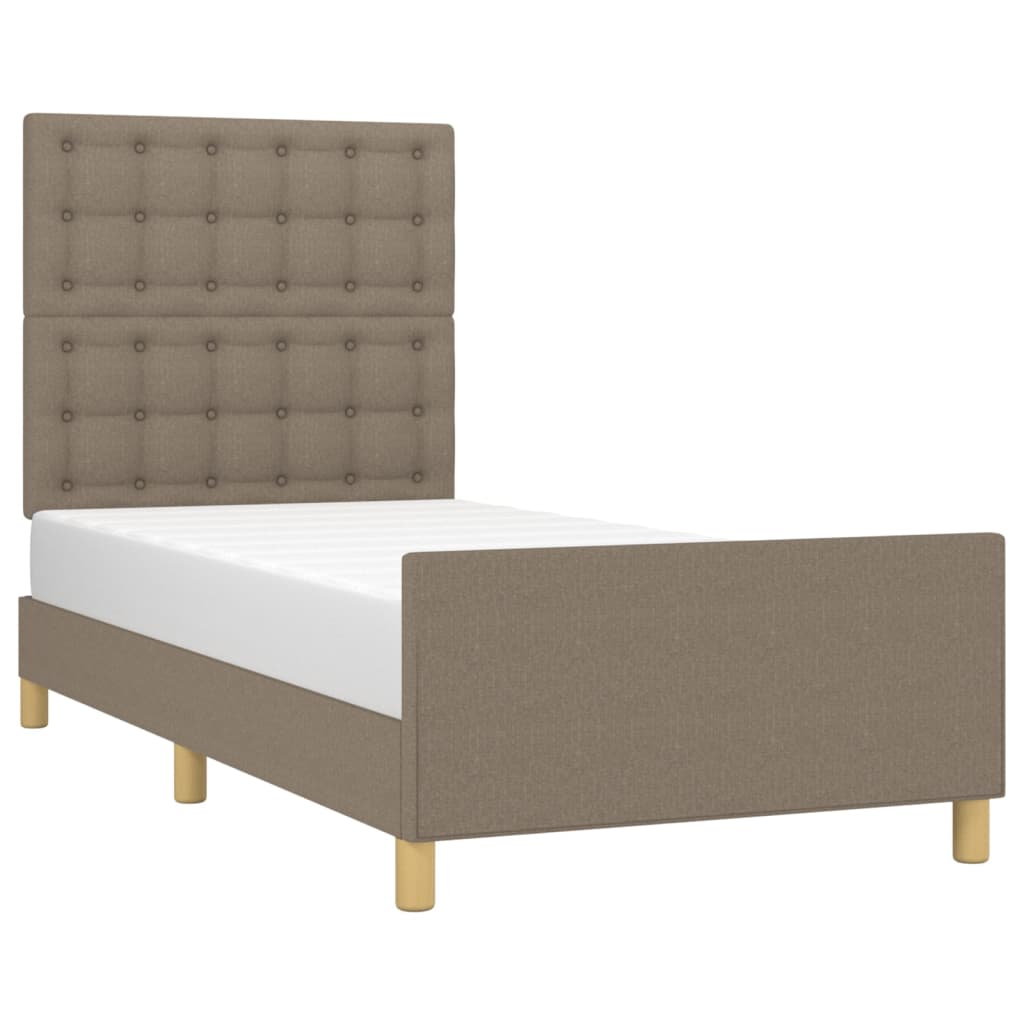 Giroletto senza Materasso Tortora 90x200 cm Tessuto