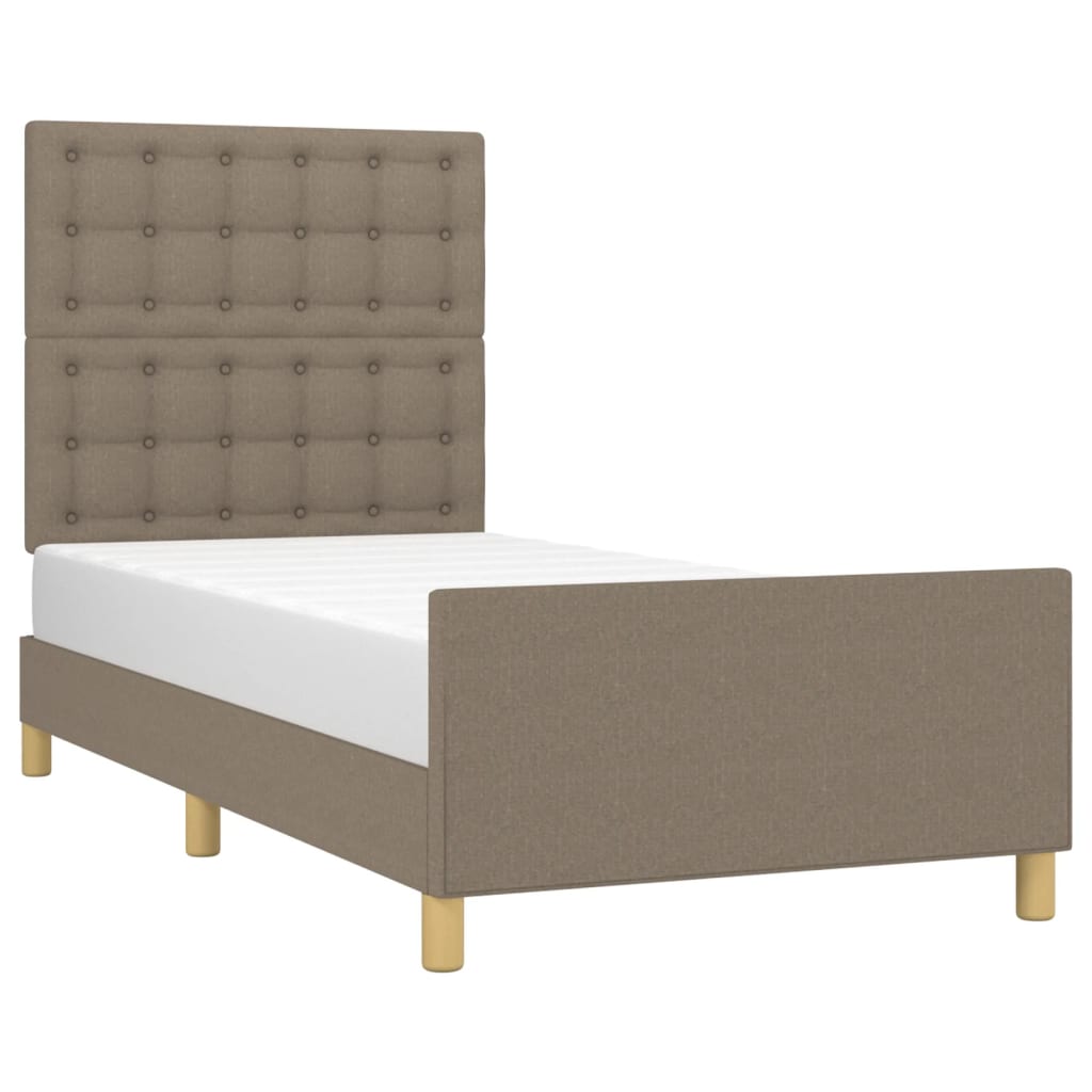 Giroletto senza Materasso Tortora 100x200 cm in Tessuto
