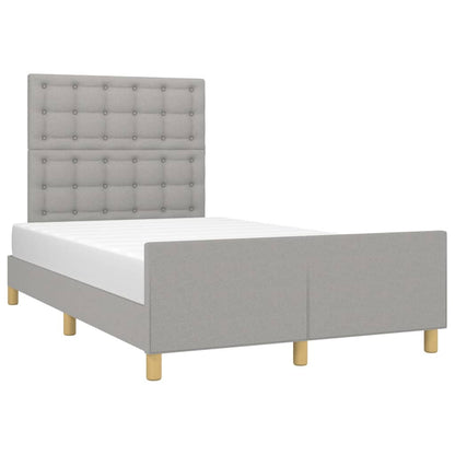 Giroletto senza Materasso Grigio Chiaro 120x200 cm Tessuto