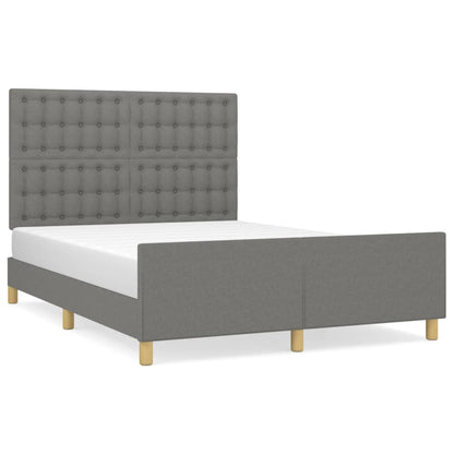 Giroletto senza Materasso Grigio Scuro 140x190 cm Tessuto