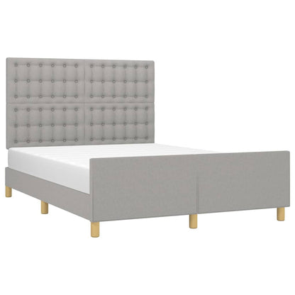 Giroletto senza Materasso Grigio Chiaro 140x200 cm Tessuto