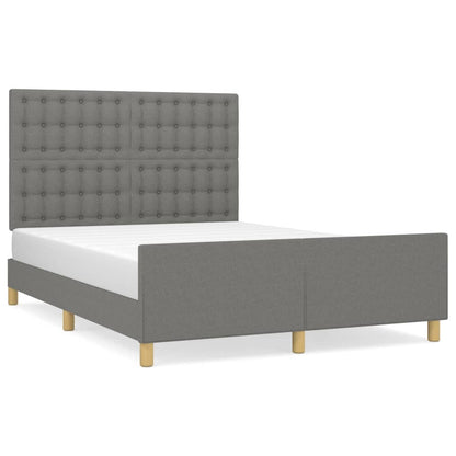 Giroletto senza Materasso Grigio Scuro 140x200 cm Tessuto
