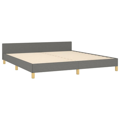 Giroletto senza Materasso Grigio Scuro 160x200 cm Tessuto