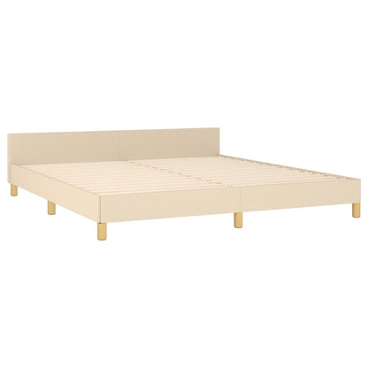 Giroletto senza Materasso Crema 160x200 cm in Tessuto