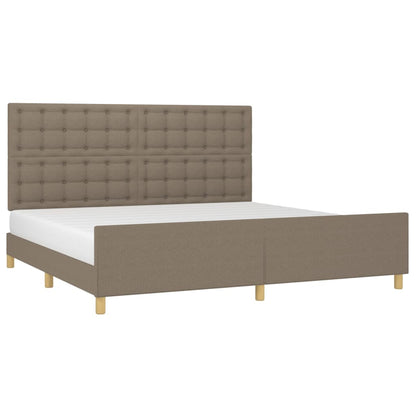Giroletto senza Materasso Tortora 200x200 cm in Tessuto