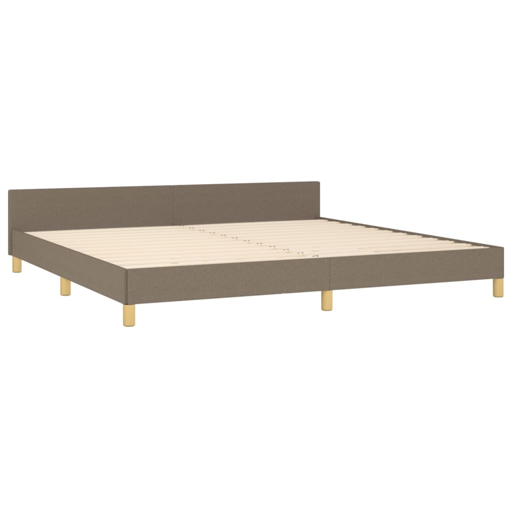 Giroletto senza Materasso Tortora 200x200 cm in Tessuto