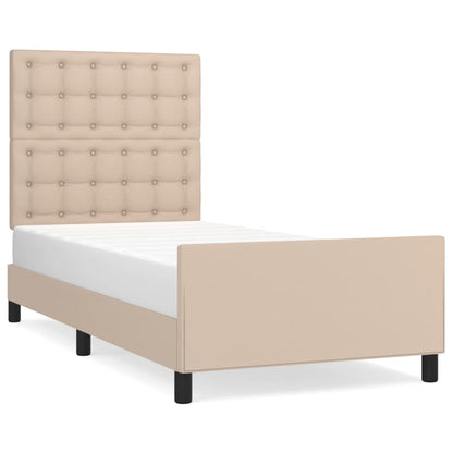 Giroletto con Testiera Cappuccino 90x190 cm in Similpelle
