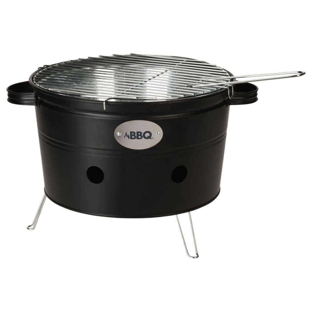 ProGarden Secchio Barbecue con 2 Manici 34,5 cm Nero Opaco