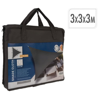 ProGarden Vela Parasole 3x3x3 m Grigio a Triangolo