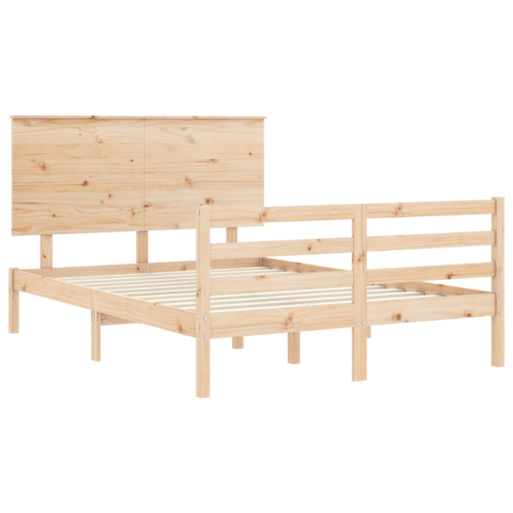 Giroletto con Testiera 140x190 cm in Legno Massello