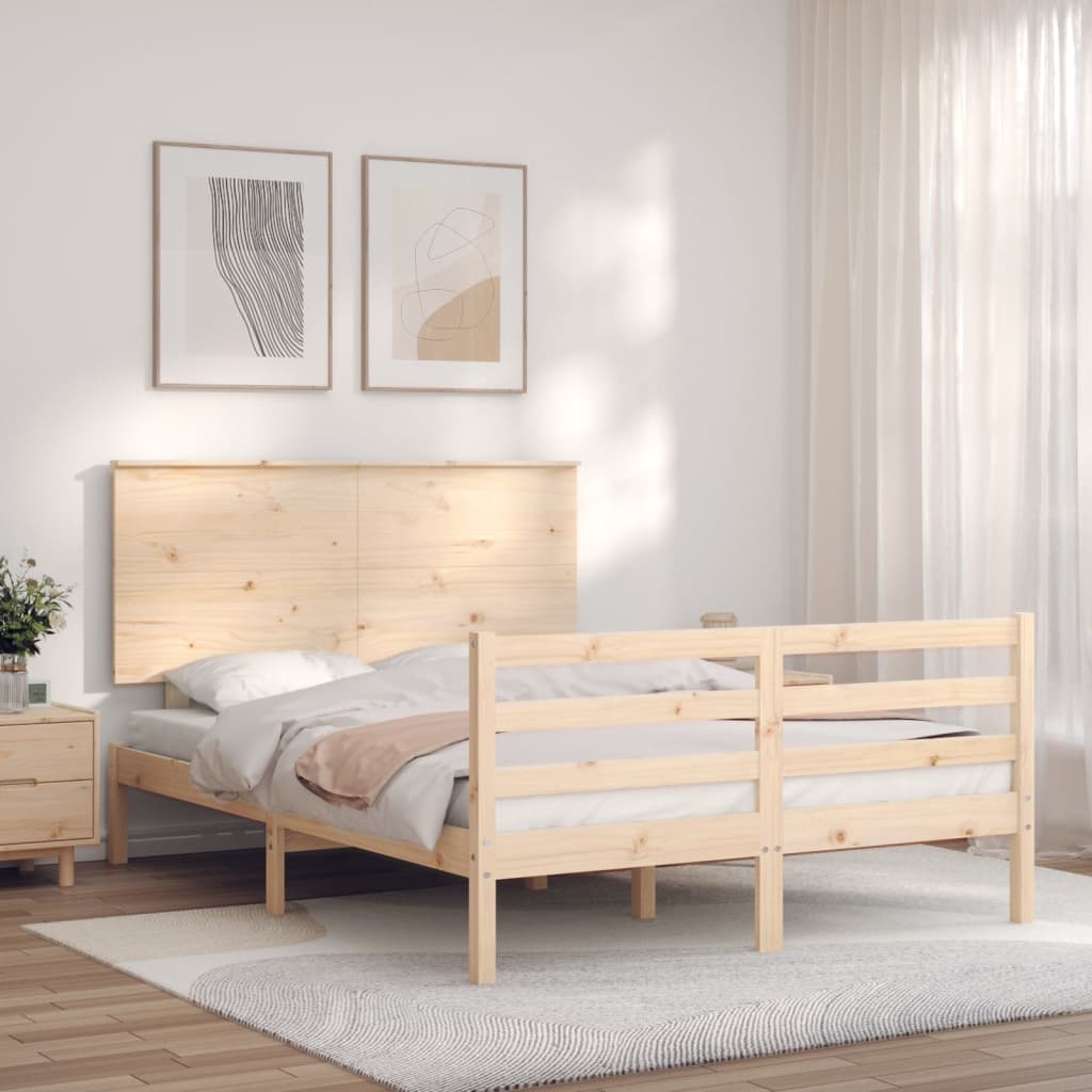 Giroletto con Testiera 140x200 cm in Legno Massello