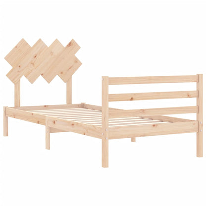 Giroletto con Testiera 90x200 cm in Legno Massello