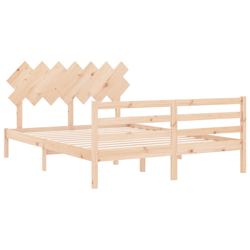 Giroletto con Testiera King Size in Legno Massello