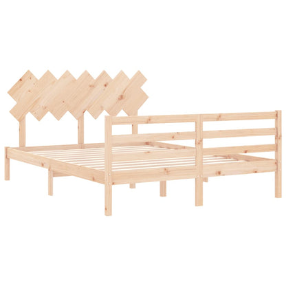 Giroletto con Testiera King Size in Legno Massello