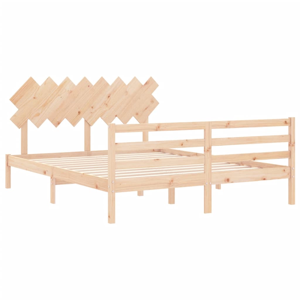 Giroletto con Testiera 160x200 cm in Legno Massello