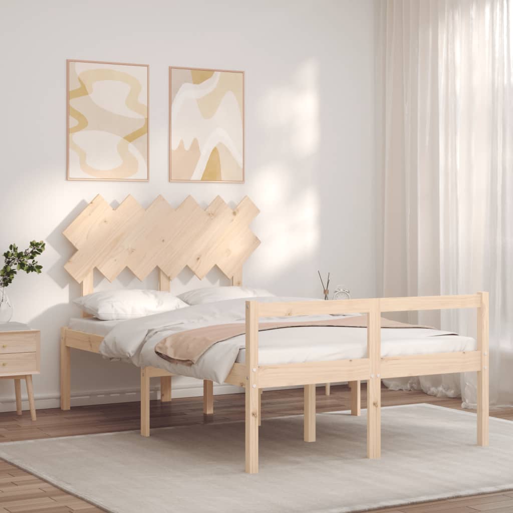 Letto per Anziani con Testiera Small Double in Legno Massello