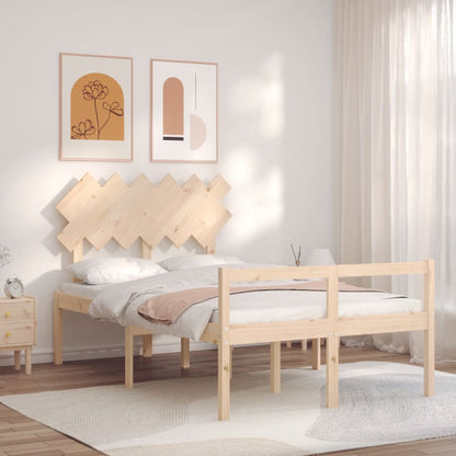 Letto per Anziani con Testiera Small Double in Legno Massello