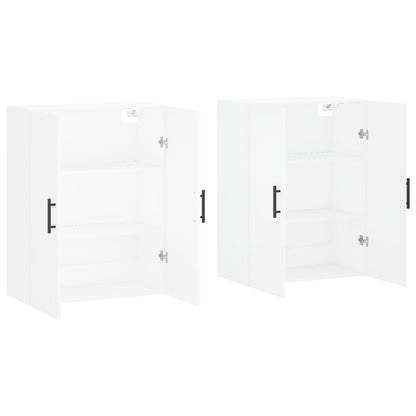 Mobili a Parete 2 pz Bianchi 69,5x34x90 cm