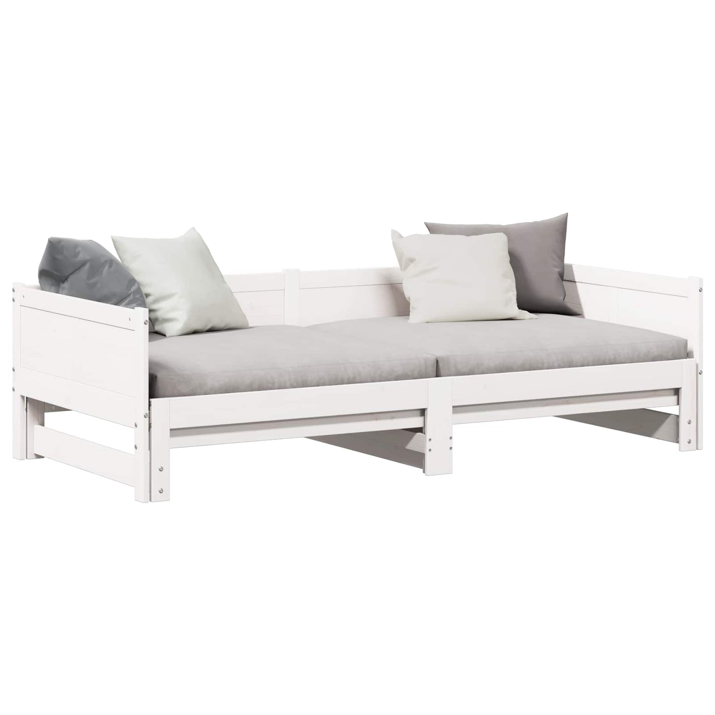 Letto Giorno Estraibile Bianco 203,5 x 184 x 56,5 cm