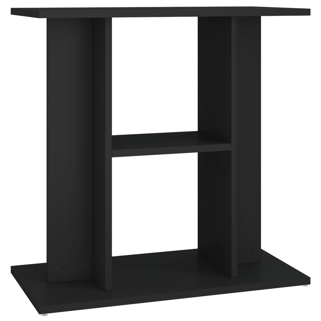 Supporto per Acquario 60x30x60 cm in Legno Multistrato Nero
