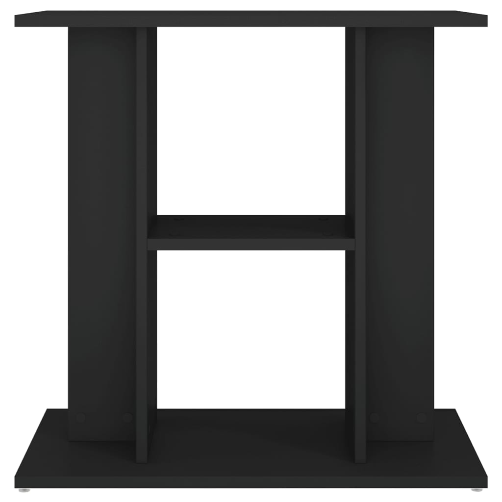 Supporto per Acquario 60x30x60 cm in Legno Multistrato Nero