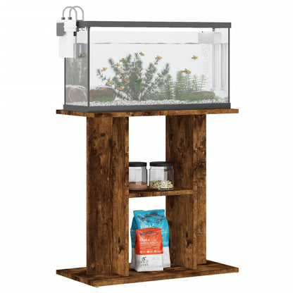 Supporto Acquario 60x30x60 cm in Legno Multistrato Rovere Fumo