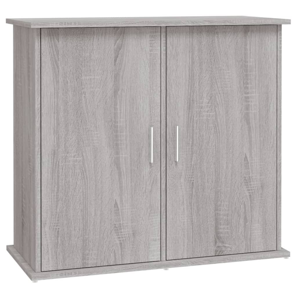 Supporto Acquario 81x36x73cm in Legno Multistrato Grigio Sonoma