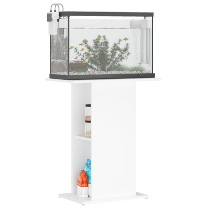 Supporto per Acquario Bianco 60,5x36x72,5 cm Legno Multistrato
