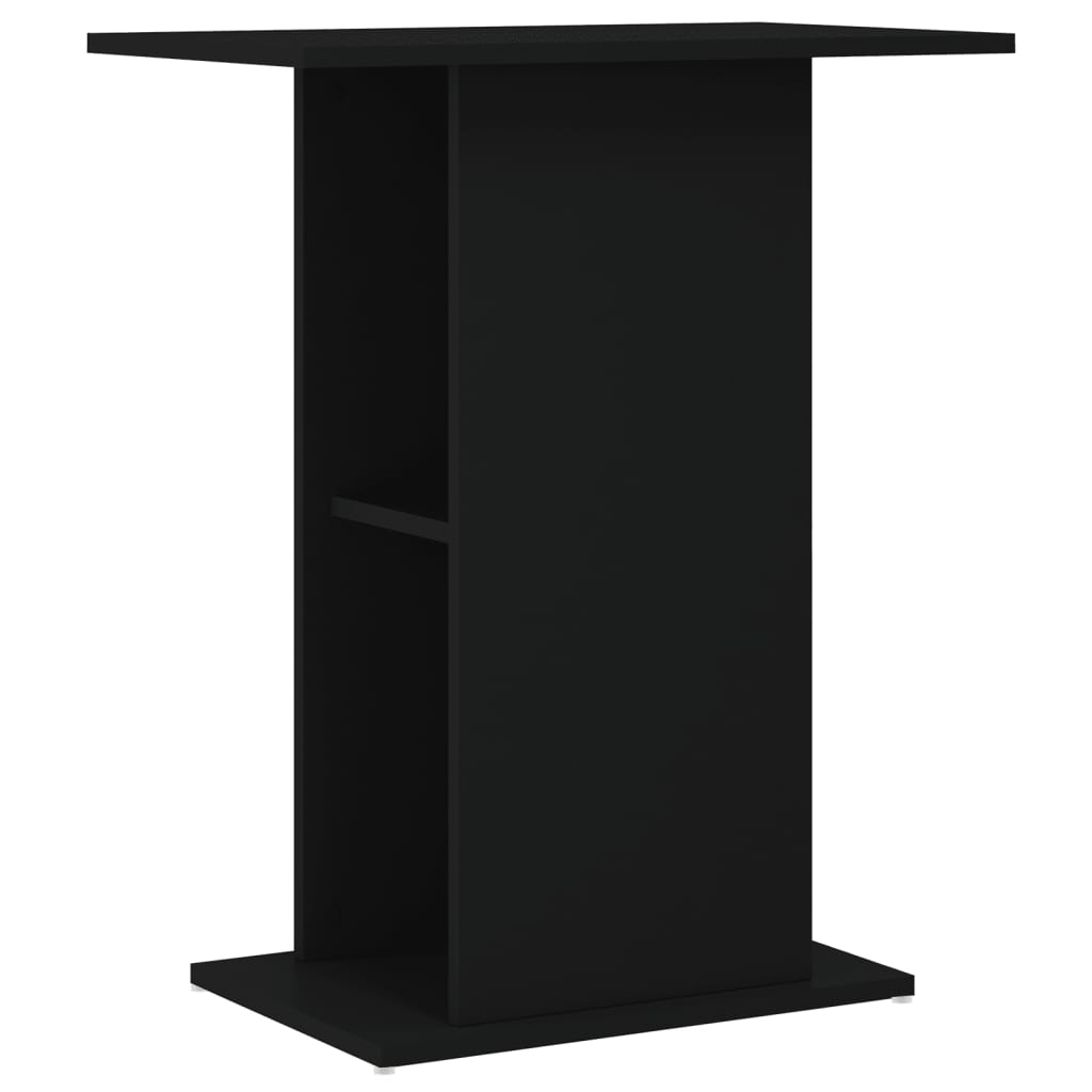 Supporto per Acquario Nero 60,5x36x72,5 cm in Legno Multistrato