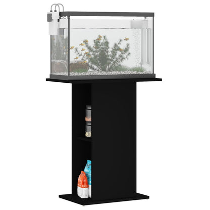 Supporto per Acquario Nero 60,5x36x72,5 cm in Legno Multistrato