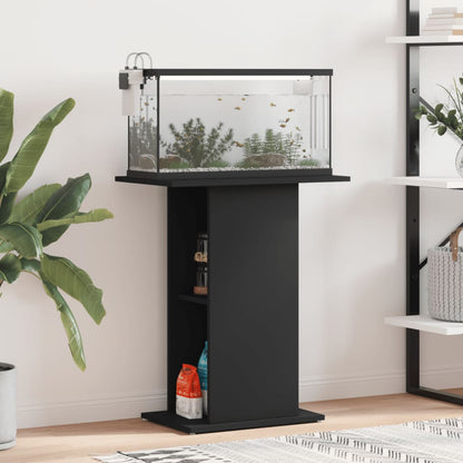 Supporto per Acquario Nero 60,5x36x72,5 cm in Legno Multistrato