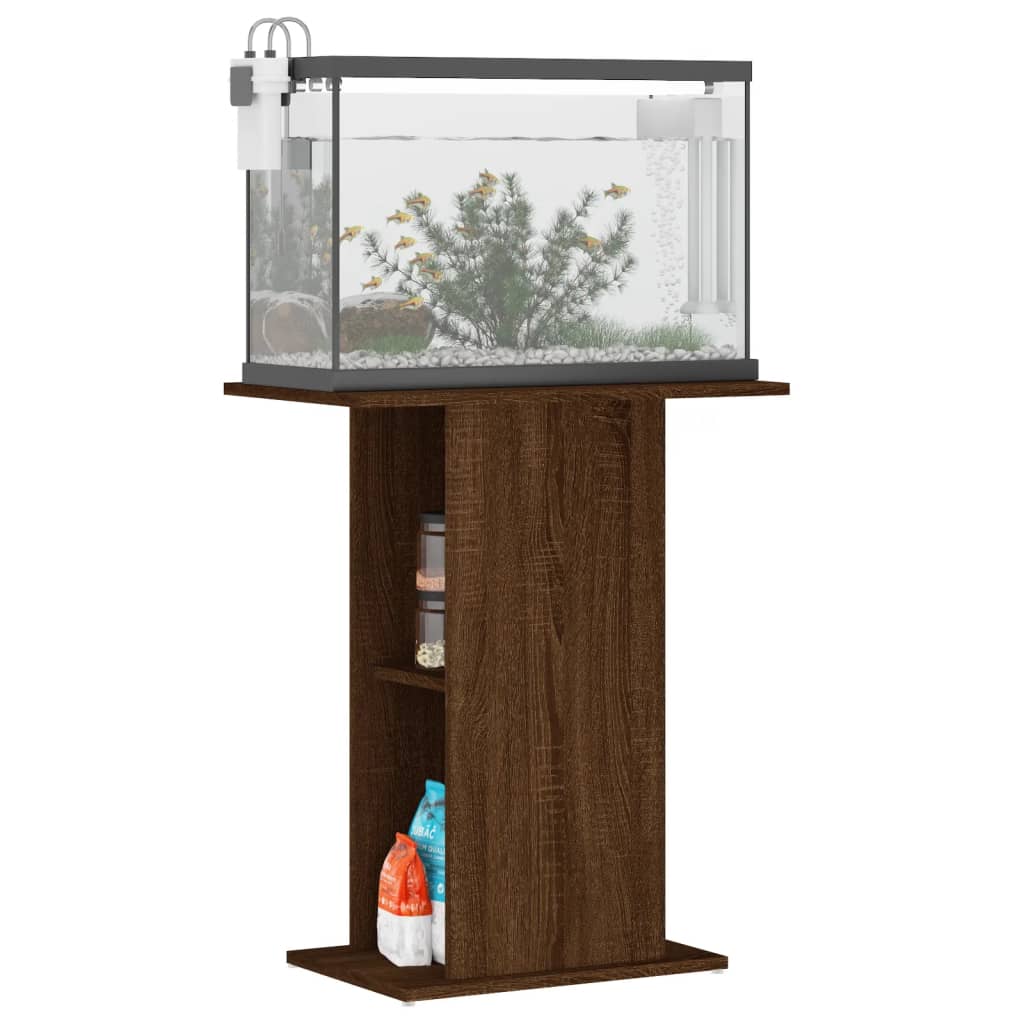 Supporto per Acquario 60,5x36x72,5cm Multistrato Rovere Marrone