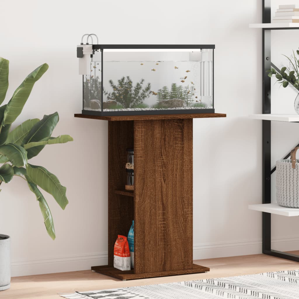 Supporto per Acquario 60,5x36x72,5cm Multistrato Rovere Marrone