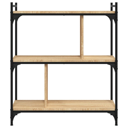 Libreria Rovere Sonoma 3 Ripiani 76x32x88 cm Legno Multistrato