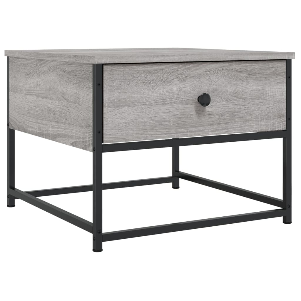 Tavolino da Salotto Grigio Sonoma 51x51x40 cm Legno Multistrato